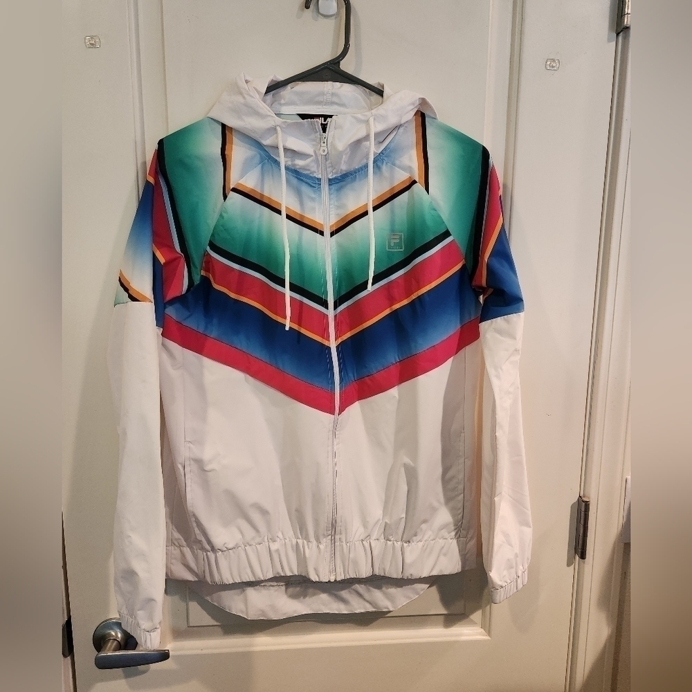 FILA Sport Active Windbreaker Jacket Size Small
